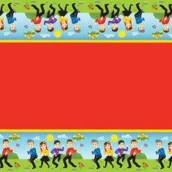 The Wiggles Party Table Cover Plastic 1.8m X 1.3m