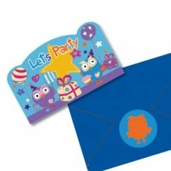 ABC Kids Giggle And Hoot Postcard Invitations With Envelopes 8 Pack