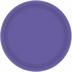 Amscan Party Supplies Paper Plates Round 20cm Purple 8 Pack