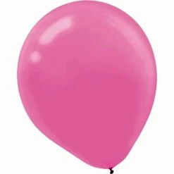 Amscan Party Supplies Helium Quality Latex Balloons 30cm Bright Pink 15 Pack