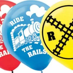 Amscan Party Supplies Trains 30cm Latex Balloon