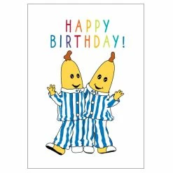 ABC Kids Bananas In Pyjamas B1 And B2 Birthday Card 11cm X 15cm