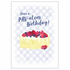 Candle Bark Creations Matilda's Milk Bar Classic Pav Birthday Card 11cm X 15cm