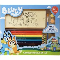 Bluey Wooden Pencil Box Set